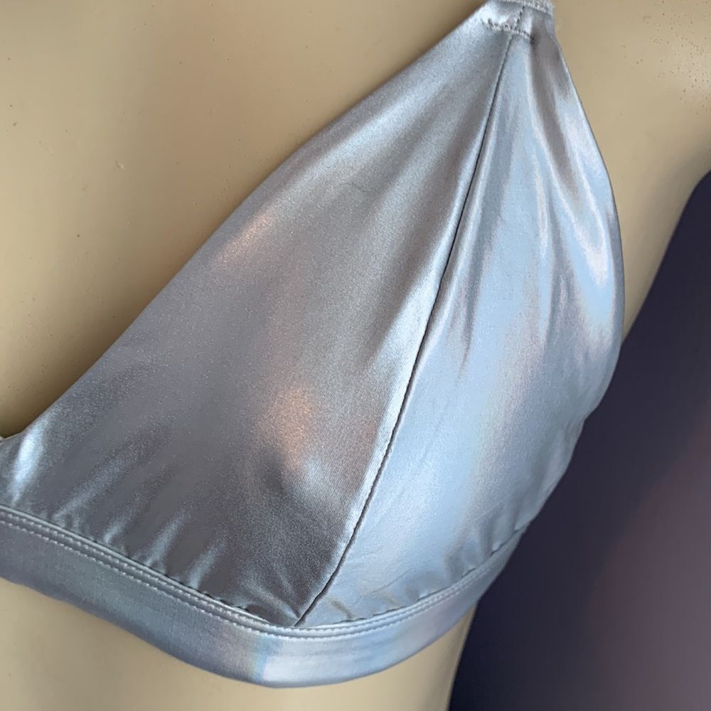 Colsie Silver Triangle Unlined Bra M - Picture 3 of 9